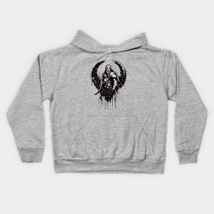 Warrior ink art Kids Hoodie